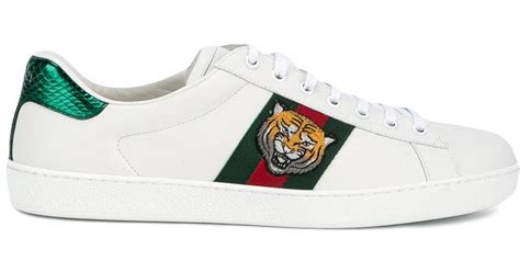 gucci ace tiger heel|ace sneakers gucci.